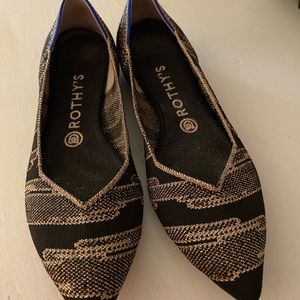 Rothy’s Point Retired size 9 metallic